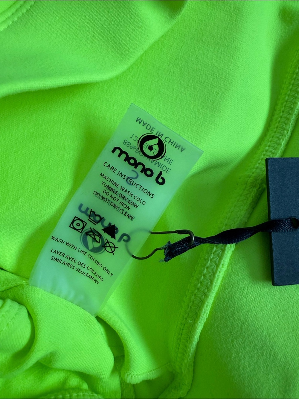 Mono B sports bra neon yellow - Picture 5 of 6